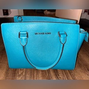 Michael Kors Selma Leather Satchel